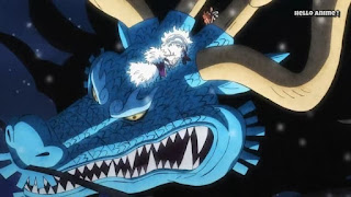 ワンピースアニメ 1004話 ワノ国編 | ONE PIECE 四皇 カイドウ ウオウオの実 モデル 青龍 Kaido Uo Uo no Mi