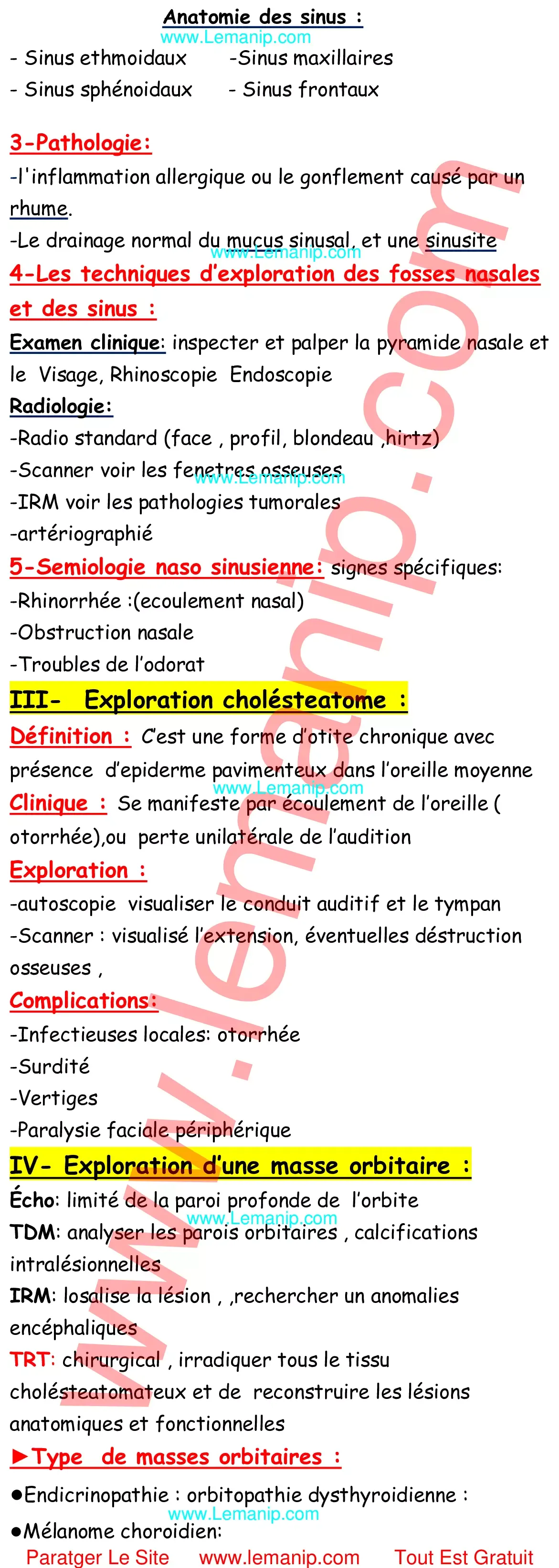 Résumé Du Cour 6 Du Module Sémiologie Pathologie Radiologique 1