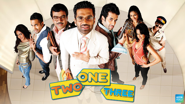 One Two Three 2008 Hindi Movie 400MB HDRip ESubs Download moviesadda2050