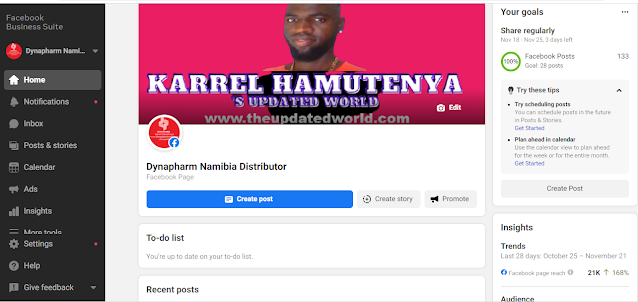 Facebook Business Suite - Karrel Hamutenya Updated World
