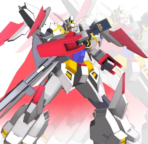 “Imagen de Try Age Gundam, un traje móvil del universo Gundam.”