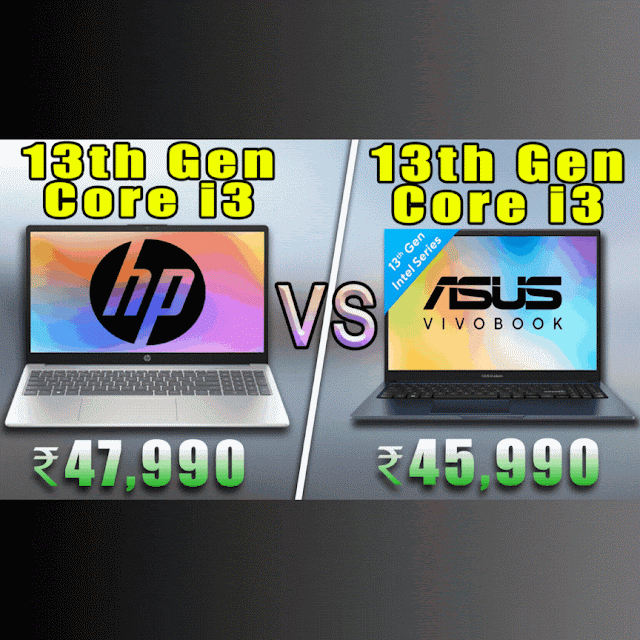 Hp 15-fd0018TU VS ASUS Vivobook 15 X1504VA Laptop Comparison Hindi | 13th Gen Core i3 + Windows 11