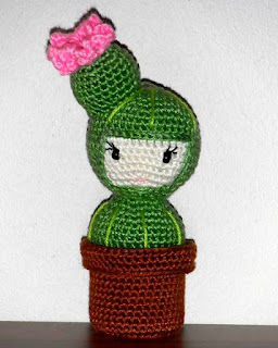 PATRON GRATIS CACTUS MUÑECA AMIGURUMI 49207  👩🌵