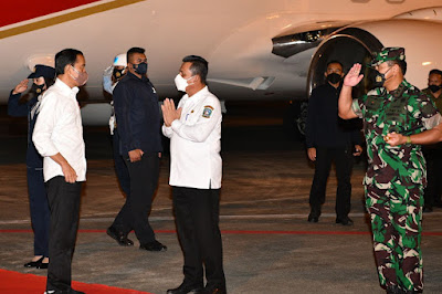 Pangkogabwilhan I Sambut Kunjungan Kerja Presiden Republik Indonesia di Tanjungpinang