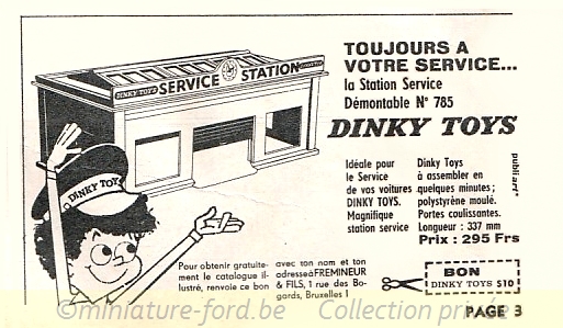 Publicités SP-Dinky Toys 1960