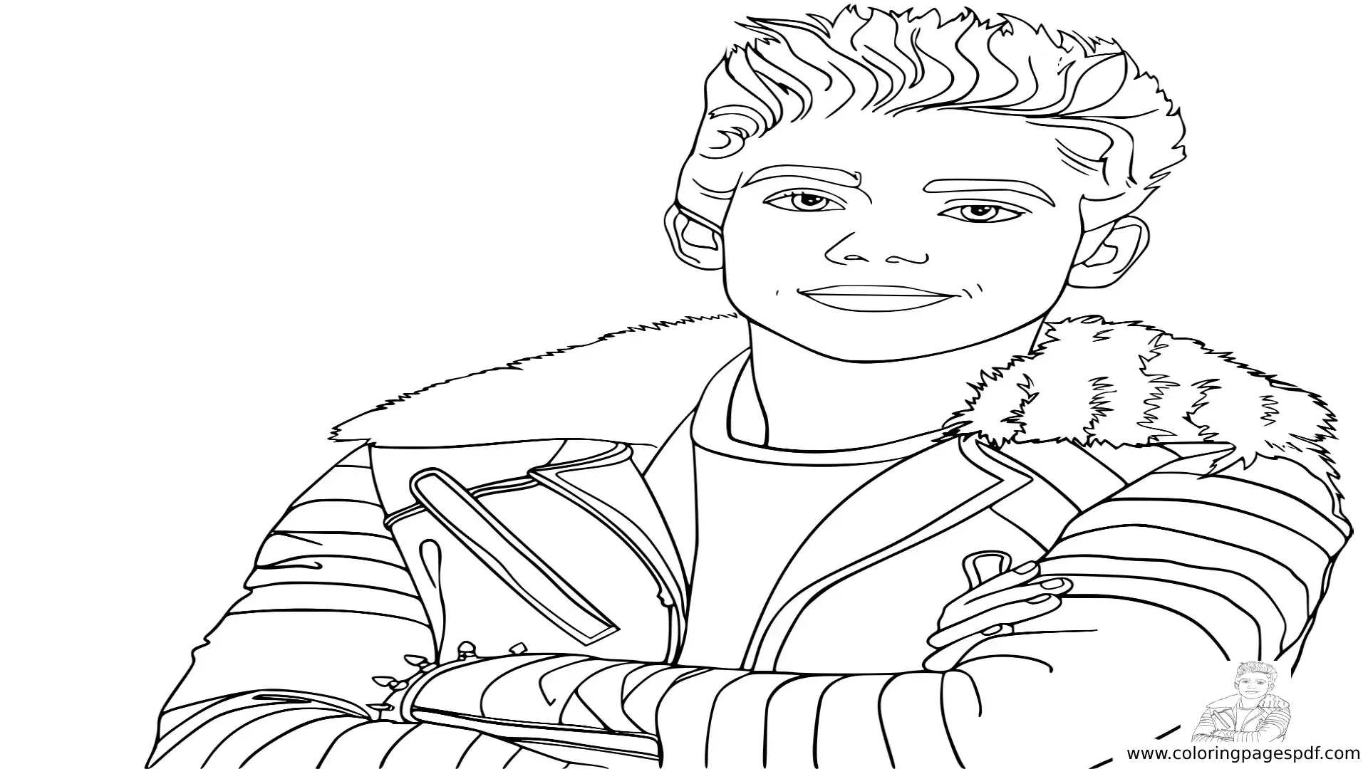 Descendants Coloring Pages Carlos