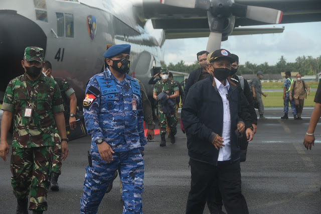 Kunker Bersama Mendagri, Menko Polhukam Apresiasi Pemkab Natuna Melaksanakan Vaksinasi