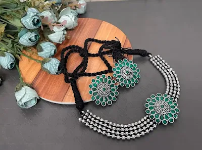BestSeller-Oxidised-Choker-Necklace-set