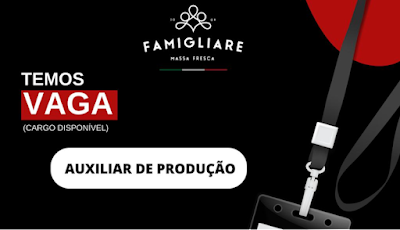 Massas Famigliare abre vaga para Auxiliar de Produção em Osório