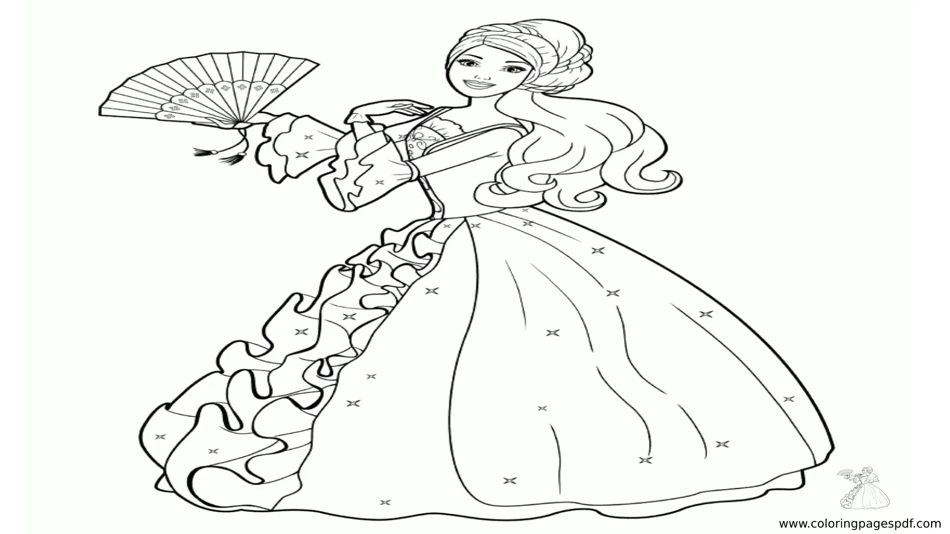 Coloring Book Princess PDF