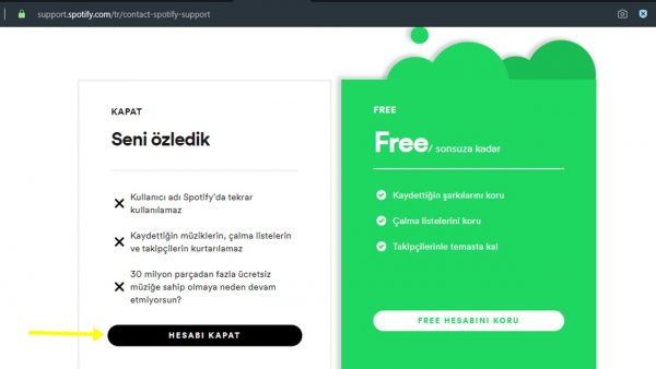 Spotify Hesabi Nasil Silinir