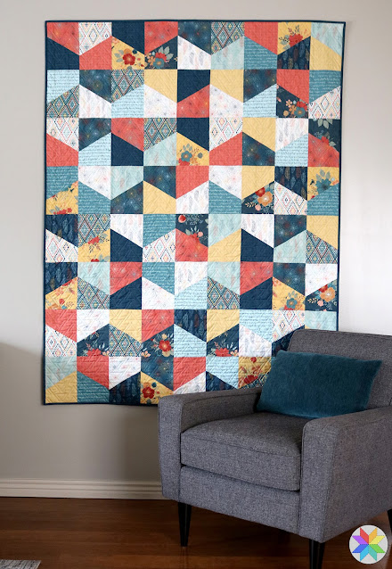 Lofty quilt pattern by Andy Knowlton of A Bright Corner - an easy modern quilt pattern