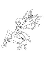 Tecna Winx Club fairy coloring page