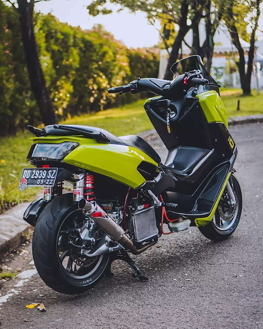 modifikasi yamaha nmax 150cc 2019 warna kuning