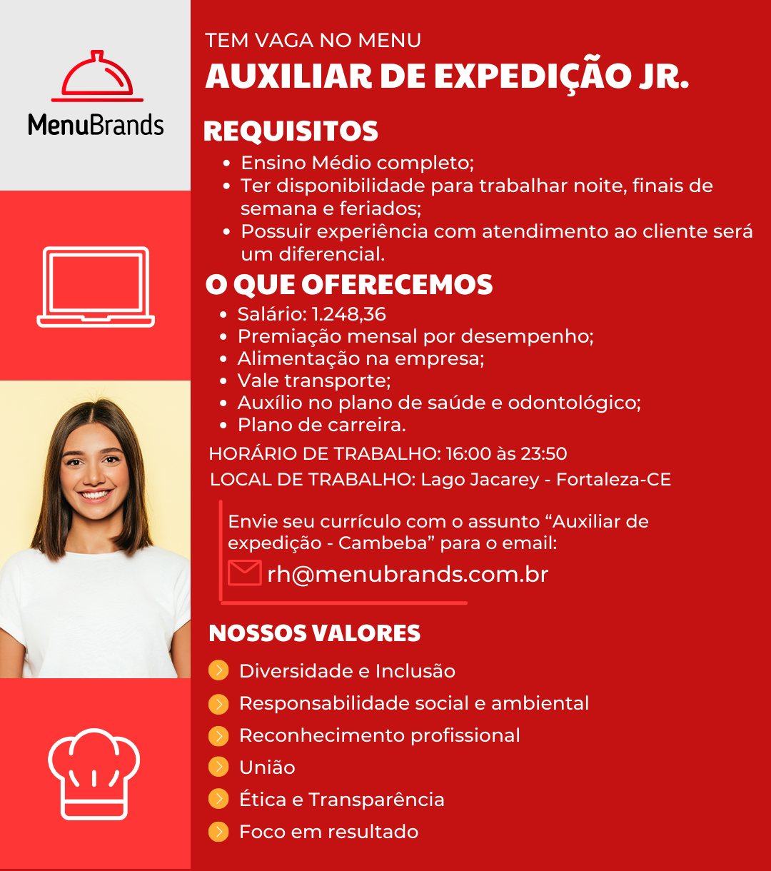 AUXILIAR DE EXPEDIÇÃO JR