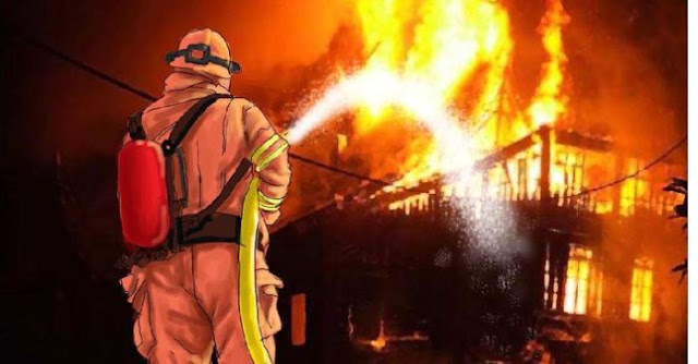 Peristiwa tersebut 37 rumah di koja hangus terbakar gegrara ada orang ila bakar gorden