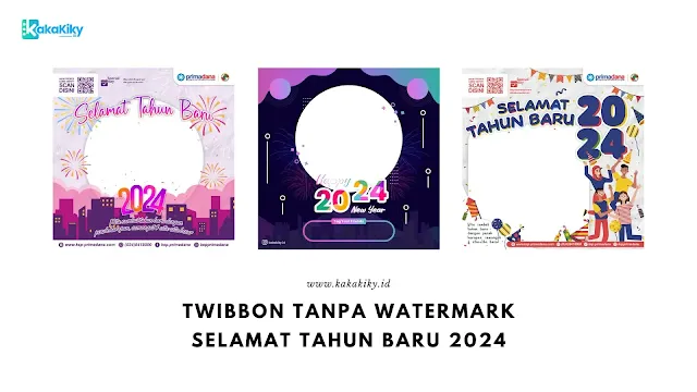 pasang twibbon selamat tahun baru 2024 tanpa watermark