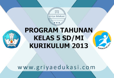 Program Tahunan Kelas 5 SD/MI Kurikulum 2013