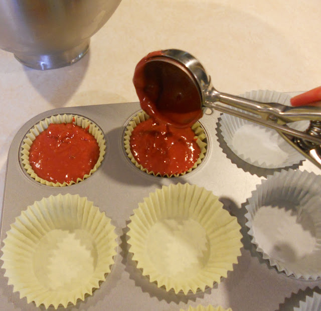 Make uniform cupcakes using a scoop for batter