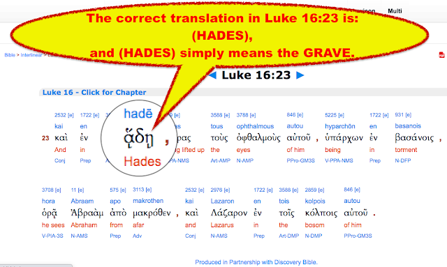 Luke 16-23 correct translation.