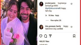 Reza Rahardian Hebohkan Warga Net Pasca Berikan Buket Bunga Untuk Prilly Dihari Valentine 