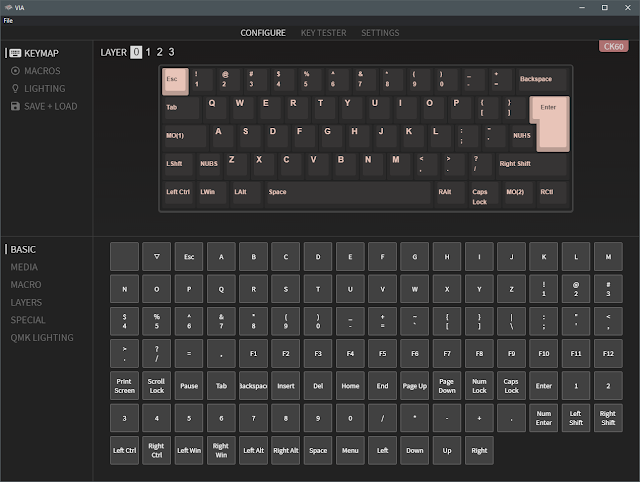 Configurar teclado custom con VIA