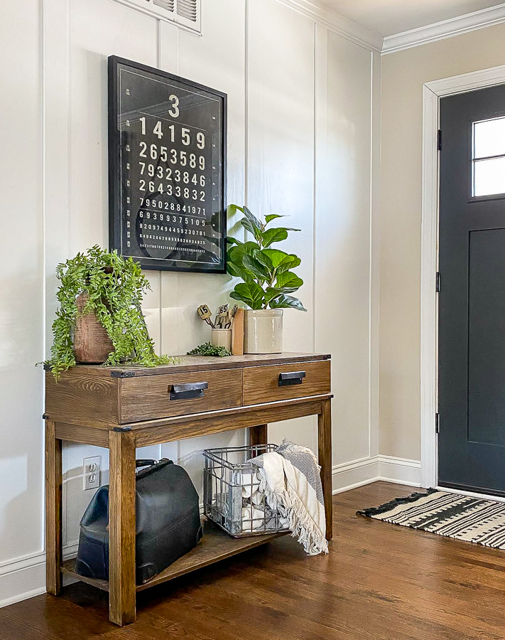 Budget-friendly HomeGoods console table