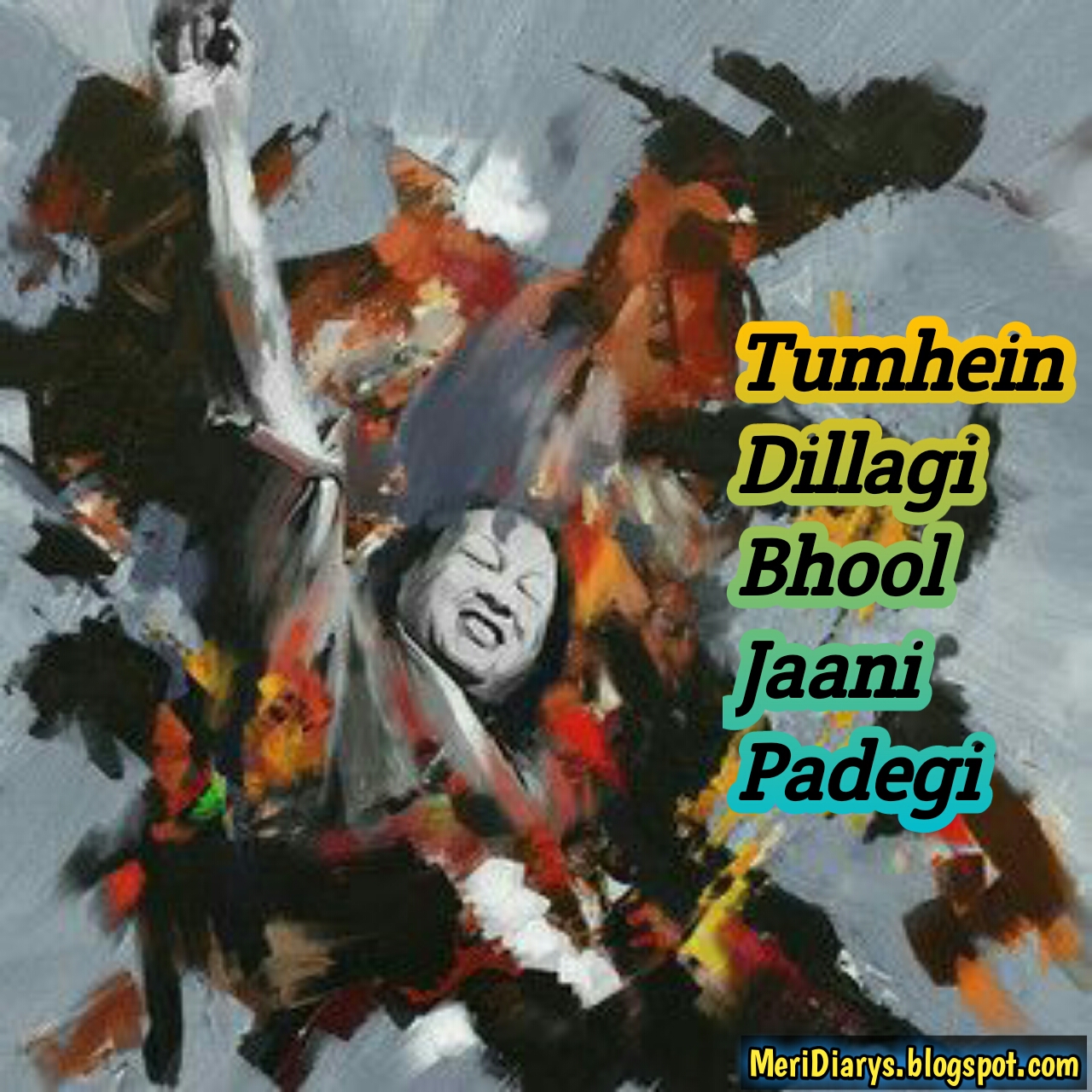 Tumhein Dillagi Bhool Jaani Padegi Lyrics in Urdu with Translation in English Sung by Nusrat Fateh Ali Khan