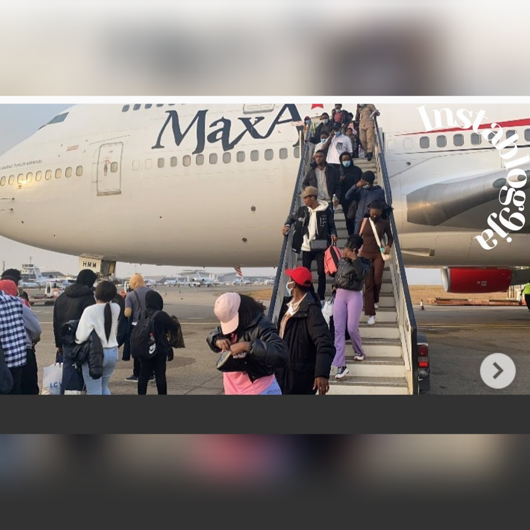 First Batch Of Nigerians Evacuated From Ukraine Finally Arrive Abuja (Photos)
