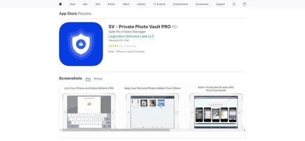 تطبيق Photo Vault Pro الخاص