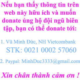 Donate - Ủng hộ