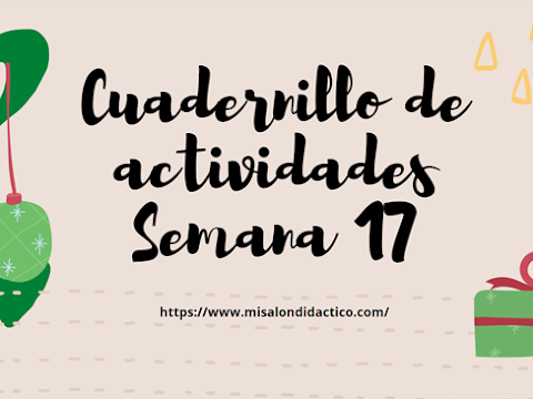 Semana 17: Cuadernillo de actividades 1er grado