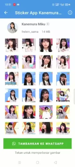 preview-hinatazaka46-kanemura-miku-whatsapp-sticker-app