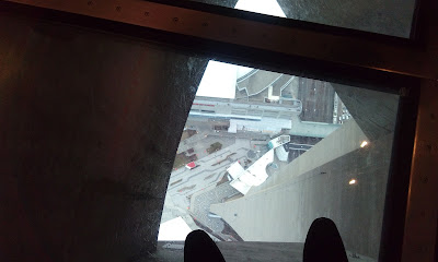 CN Tower: Looking down from a thousand feet