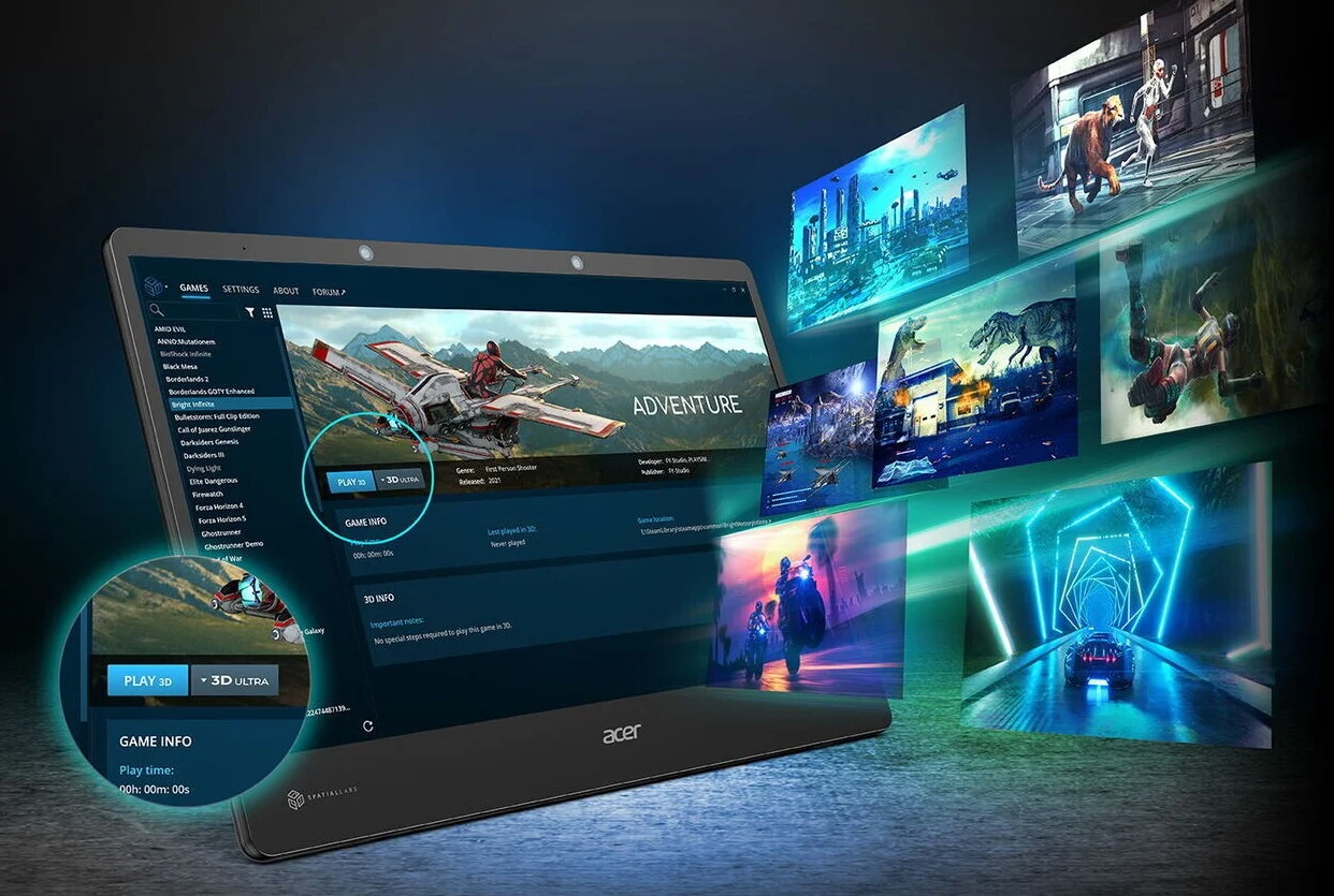 Acer Pamerkan Mode Ultra 3D di SpatialLabs TrueGame di CES 2023, Apa Kelebihannya?