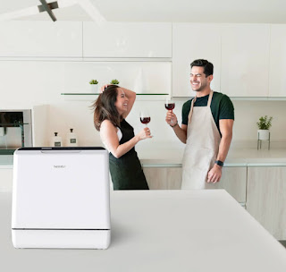 hermitlux portable countertop dishwasher