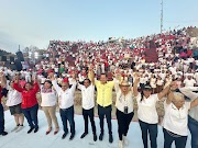 Miles de trabajadores del Sindicato Nacional de Trabajadores de la Secretaría de Salud dan su respaldo a Carlos Granda 