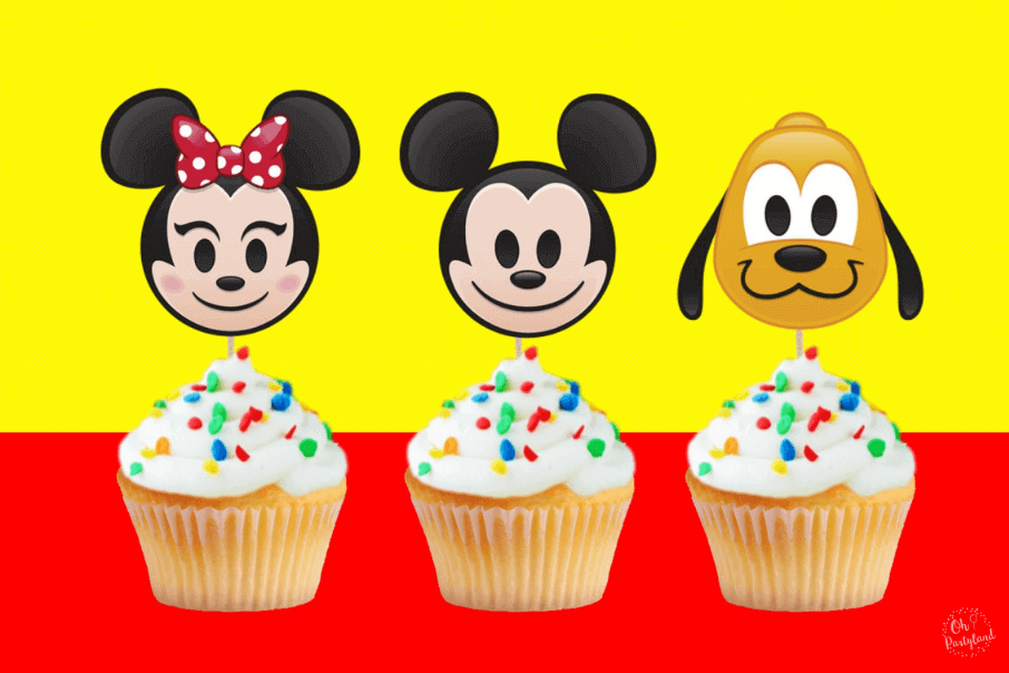 mickey mouse cupcake toppers