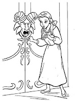 Princess Belle coloring page