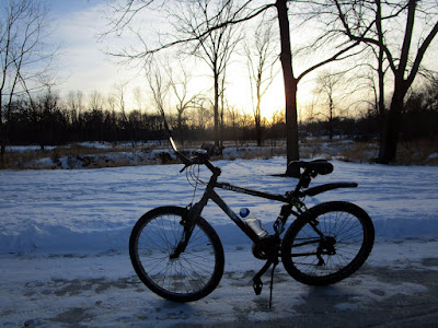 Bike on trail