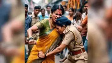 दांत से काटा, कपड़े फाड़े और लेडी कांस्टेबल का सबके सामने कर दिया ऐसा हाल की शर्मसार हो गई इंसानियत...