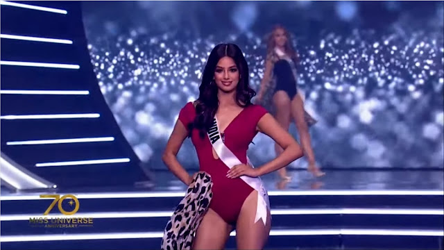Miss Universe 2021 Winner Harnaaz Sandhu in Swimsuit Bikini