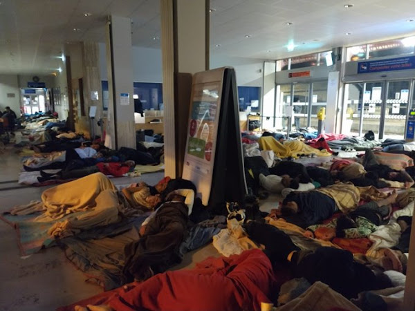 La gare de Briançon occupée par près de 200 migrants