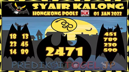 Syair Kalong Hongkong Sabtu 01-01-2022