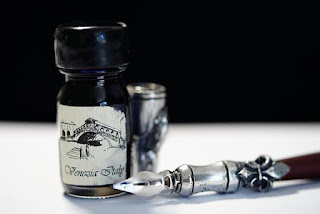 ink and quill for story writing