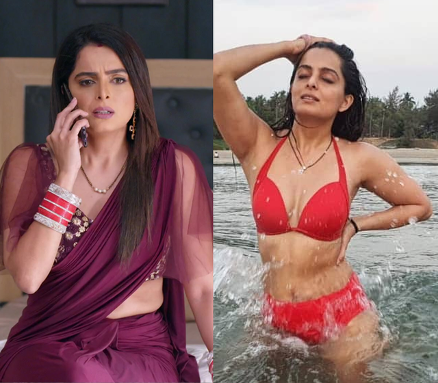 ruhi Chaturvedi saree bikini tv actress