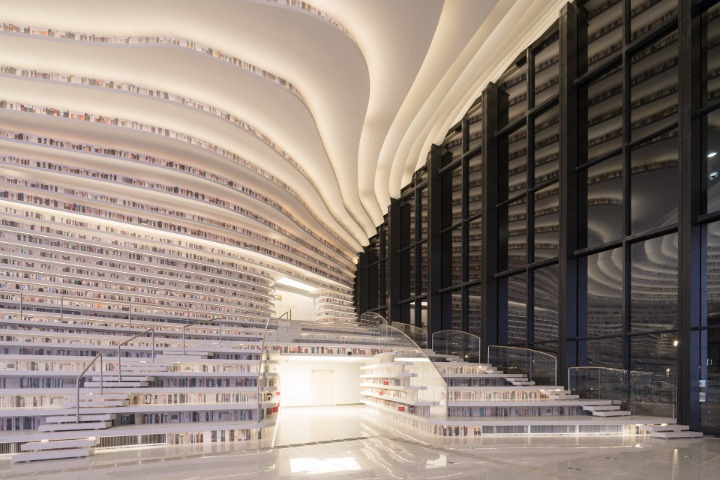 The Tianjin Binhai Library, China by mvrdv.nl