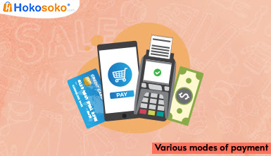 Various modes of payment| Hokosoko