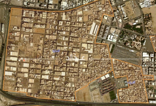 خريطة ازالة احياء جدة