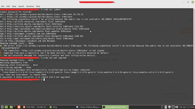 Corrigir pacote quebrado no Linux Mint e Ubuntu e liberar espaço no disco